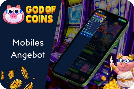God of Coins Casino Mobiles Angebot