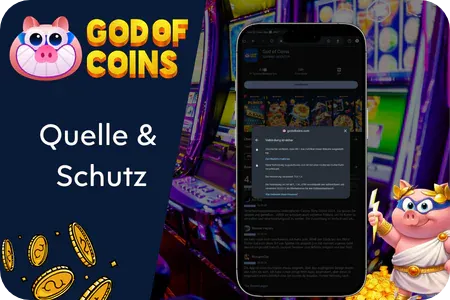 God of Coins Casino Quelle & Schutz